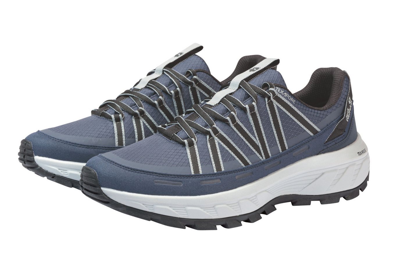 Jack Wolfskin WILD HIKE TEXAPORE LOW M Wanderschuh wasserdicht, Trekkingschuh (midnight sky)