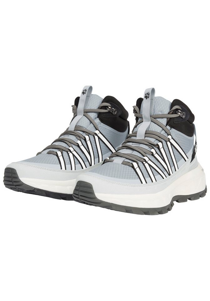Jack Wolfskin WILD HIKE TEXAPORE MID W Wanderschuh wasserdicht, Trekkingschuh (grau)