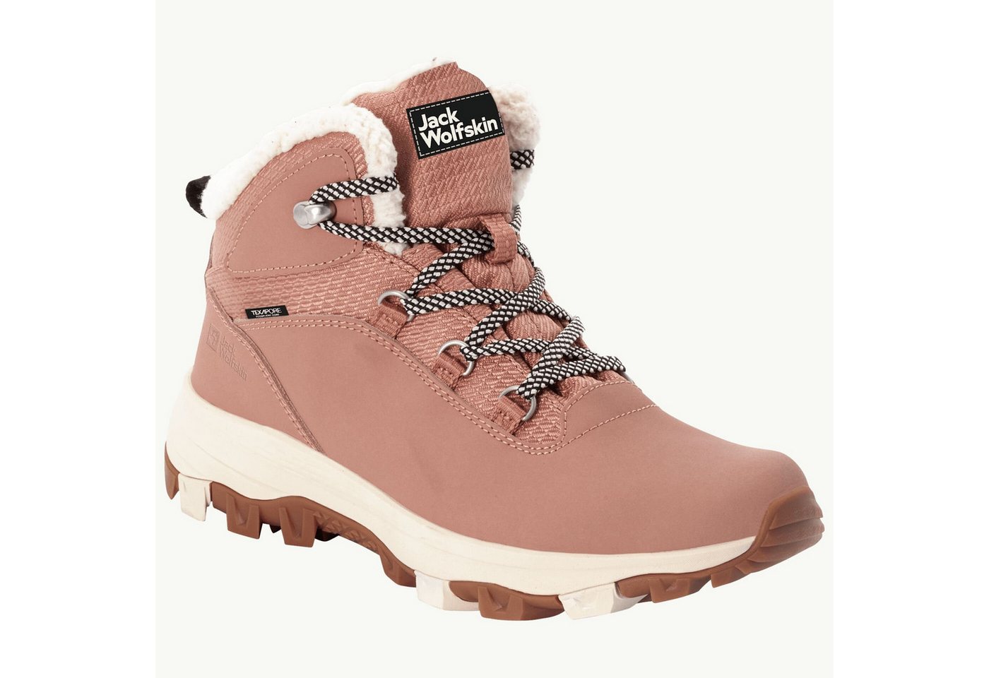 Jack Wolfskin Winterschuhe Everquest Mid Texapore (warm,wasserdicht,PFC-Frei) rosa Winterstiefel