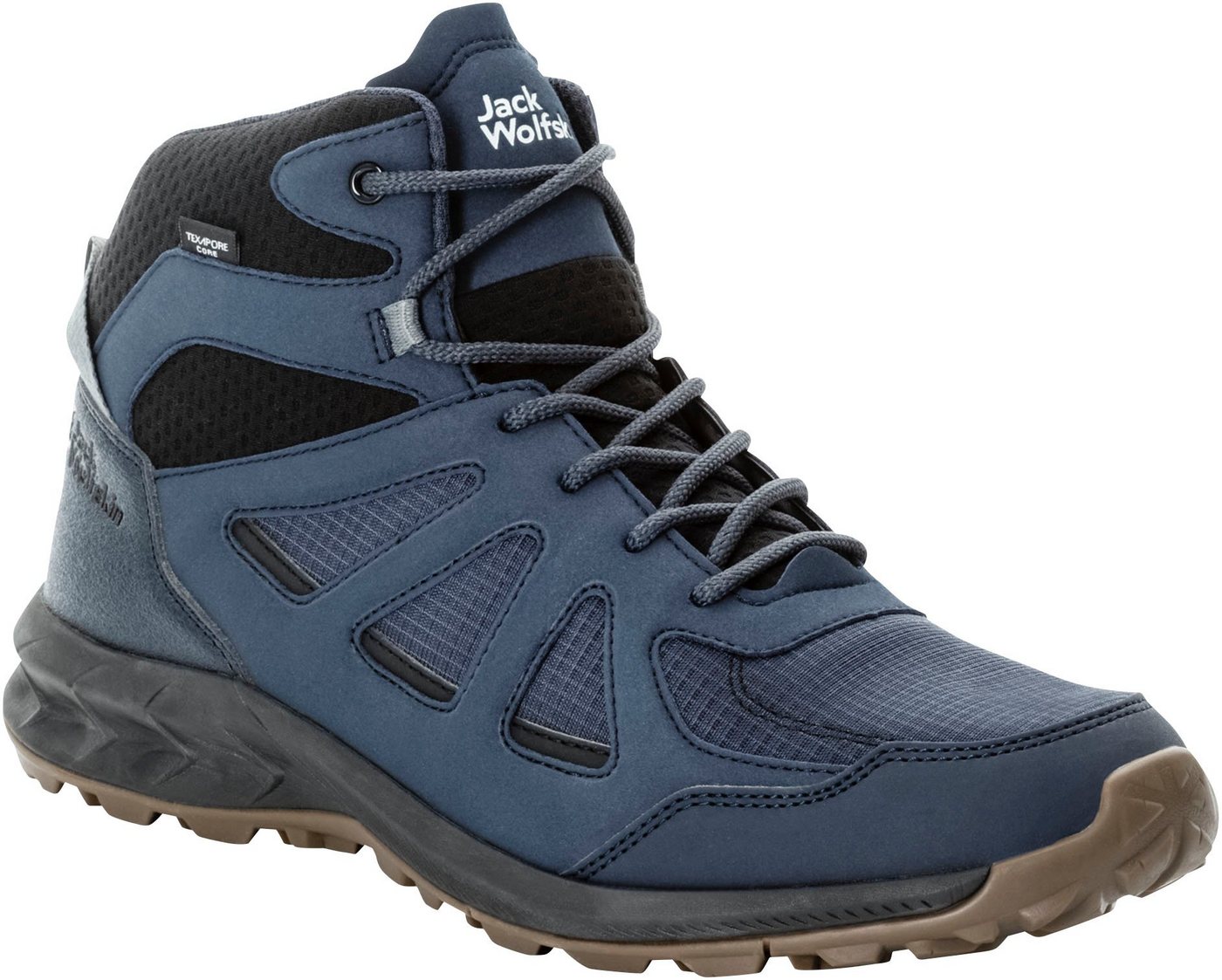 Jack Wolfskin WOODLAND 2 TEXAPORE MID M Wanderschuh wasserdicht, Trekkingschuh