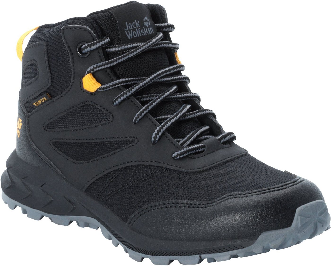 Jack Wolfskin WOODLAND TEXAPORE MID K Wanderschuh wasserdicht, Trekkingschuh