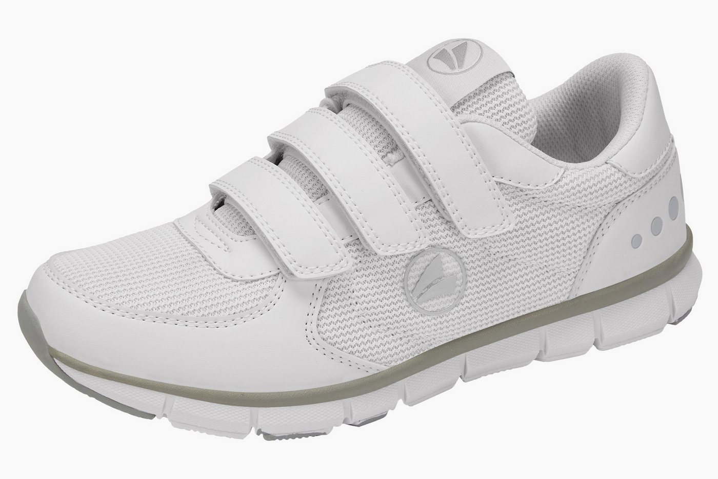 Jako J-BLNOMICV Sneaker Klettverschluss,Comfort-Fit (weiß/grau)