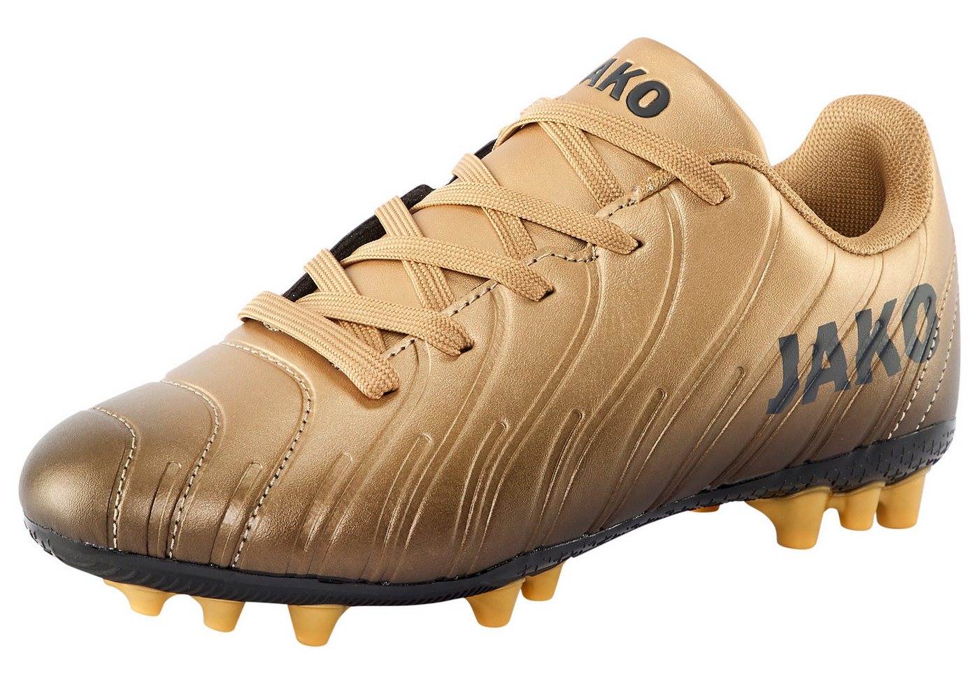 Jako J-SFGSWEEPER Fußballschuh mit Nocken für Rasenplätze (schwarz/gold)