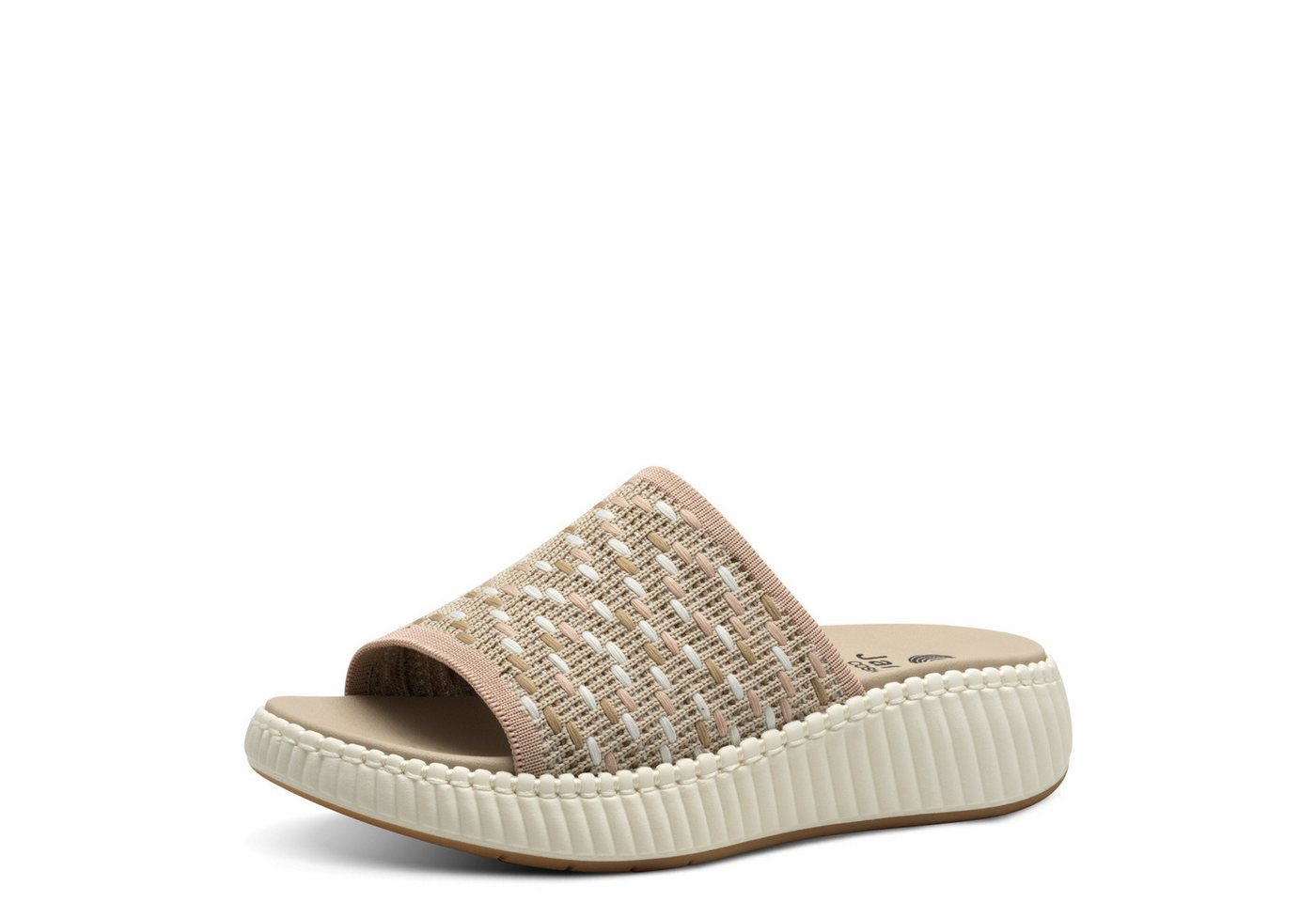 Jana Damen Pantolette 8-27260-44-490 beige combi Clog