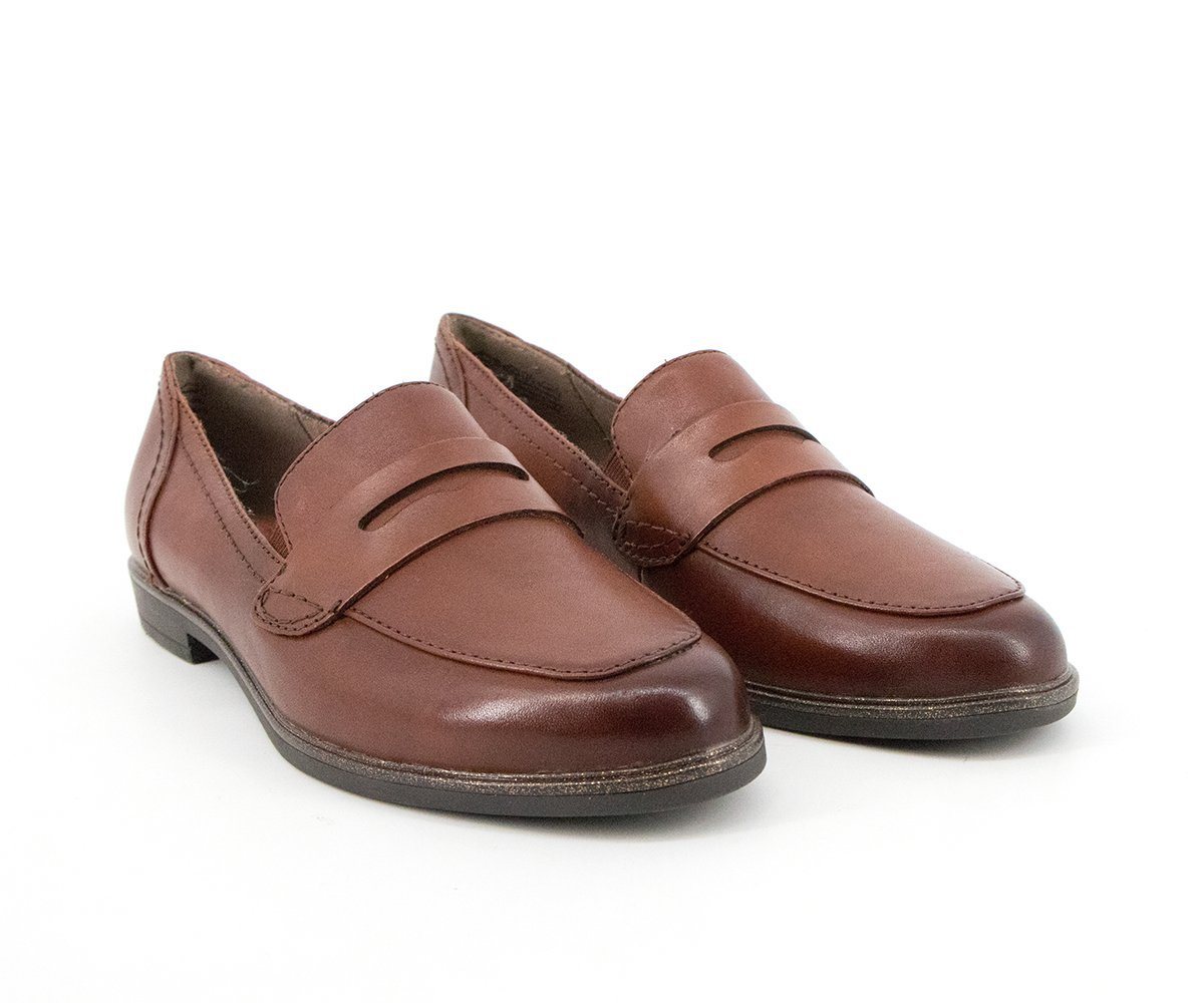 Jana Damen Slipper Cognac Leder - 8-24200-27-327 Slipper