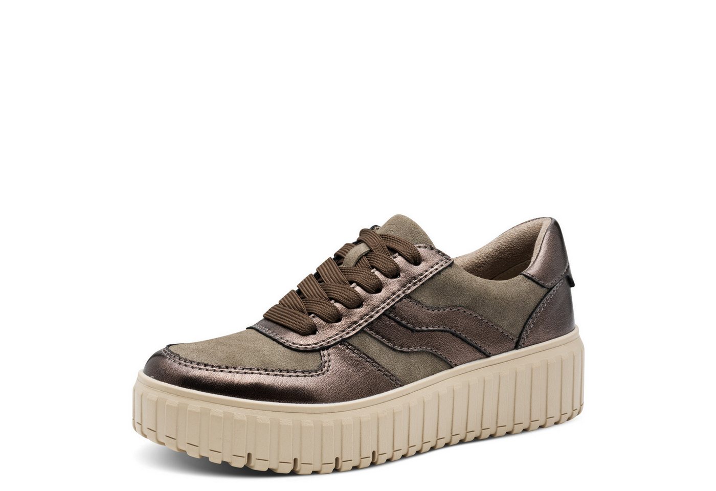 Jana Damen Sneaker 8-23666-45-349 TAUPE COMB Slipper