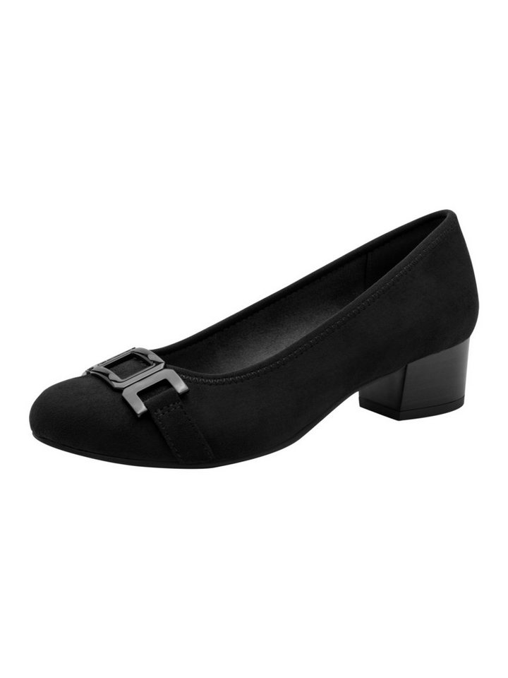 Jana Vegan, Mehrweite mit Blockabsatz Blockabsatz Pumps Vegan (schwarz)