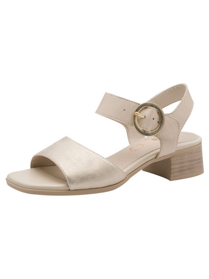 Jana mit Blockabsatz Blockabsatz 8-28705-46 Sandalette (beige/braun)