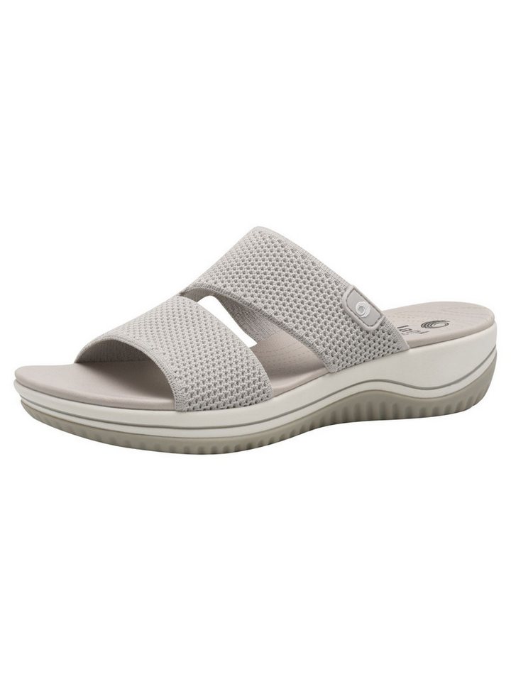 Jana Pantolette Vegan (grau/schwarz)