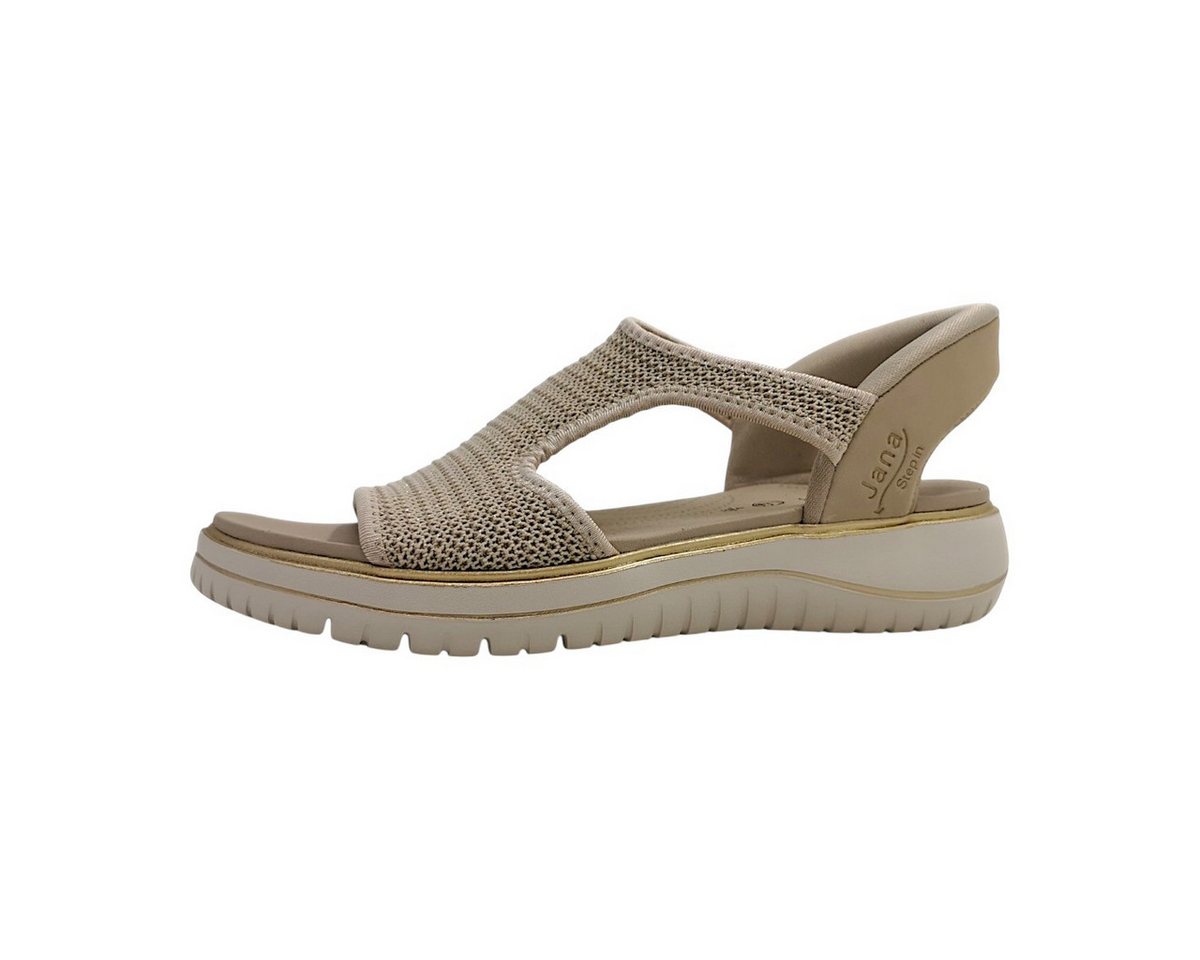Jana Sandale Plateausandale (beige)