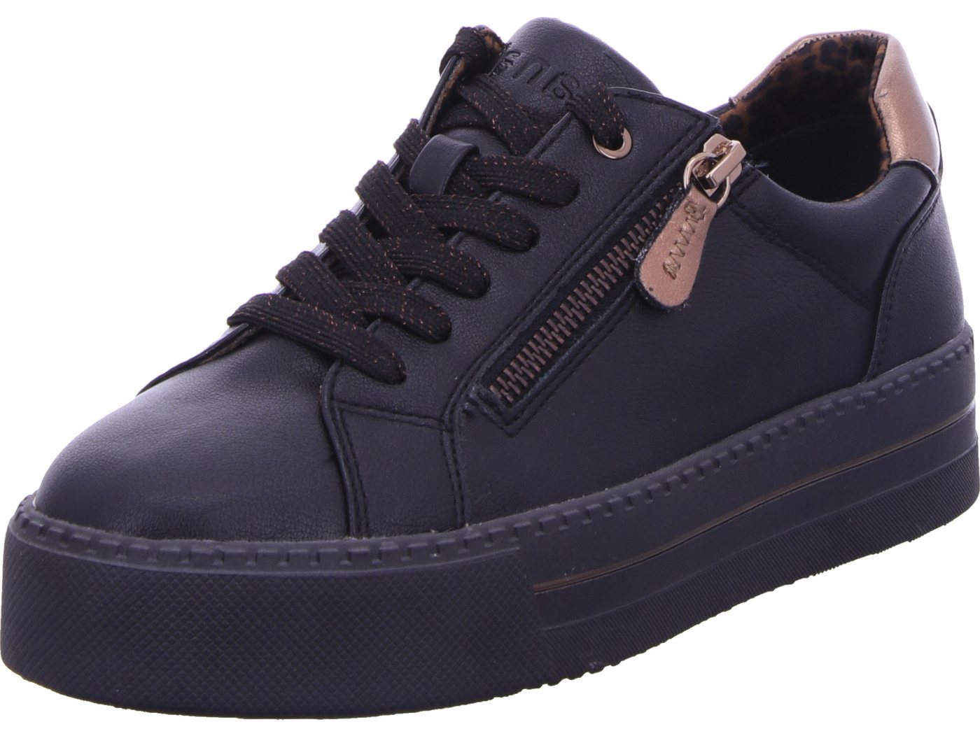 Jana Schnürschuh 100% vegan (schwarz)