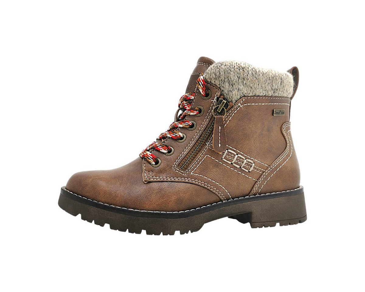 Jana Schnürstiefel Schnürstiefelette (braun)