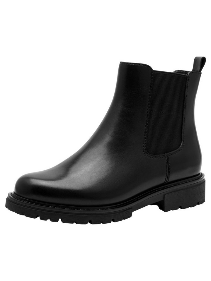 Jana Mehrweite aus Leder Blockabsatz 8-25700-45 Stiefelette