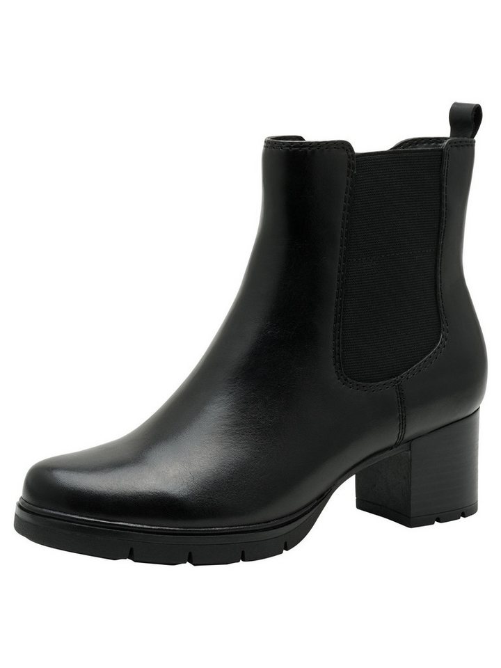 Jana Mehrweite aus Leder Blockabsatz 8-25730-45 Stiefelette