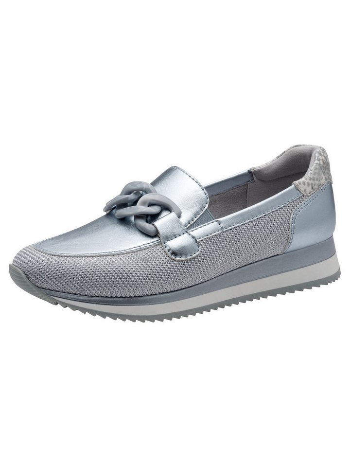 Jana Vegan, Mehrweite flach kein Absatz 8-24766-42 Slipper Vegan (blau)