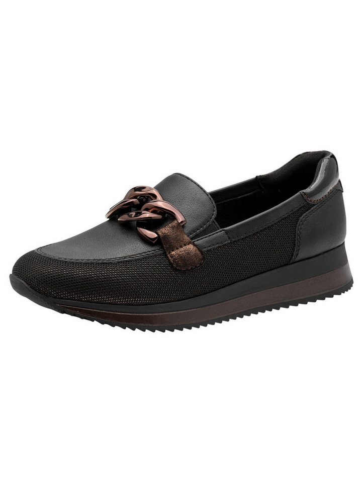 Jana Vegan, Mehrweite flach kein Absatz 8-24766-42 Slipper Vegan (bunt/schwarz)