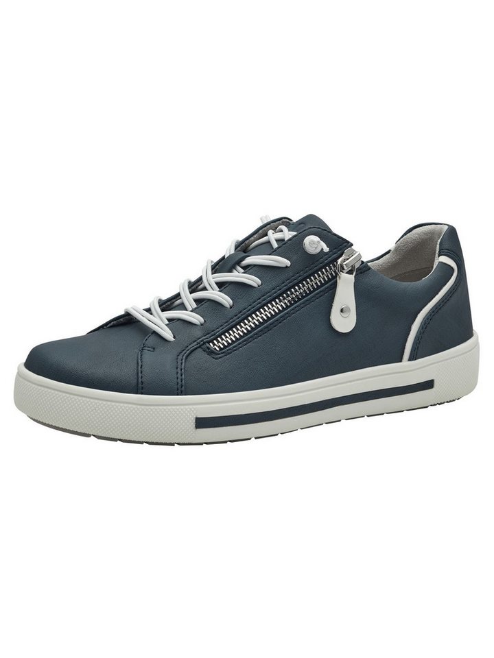 Jana Vegan, Mehrweite mit Absatz kein Absatz 8-23660-42 Sneaker Vegan (blau)