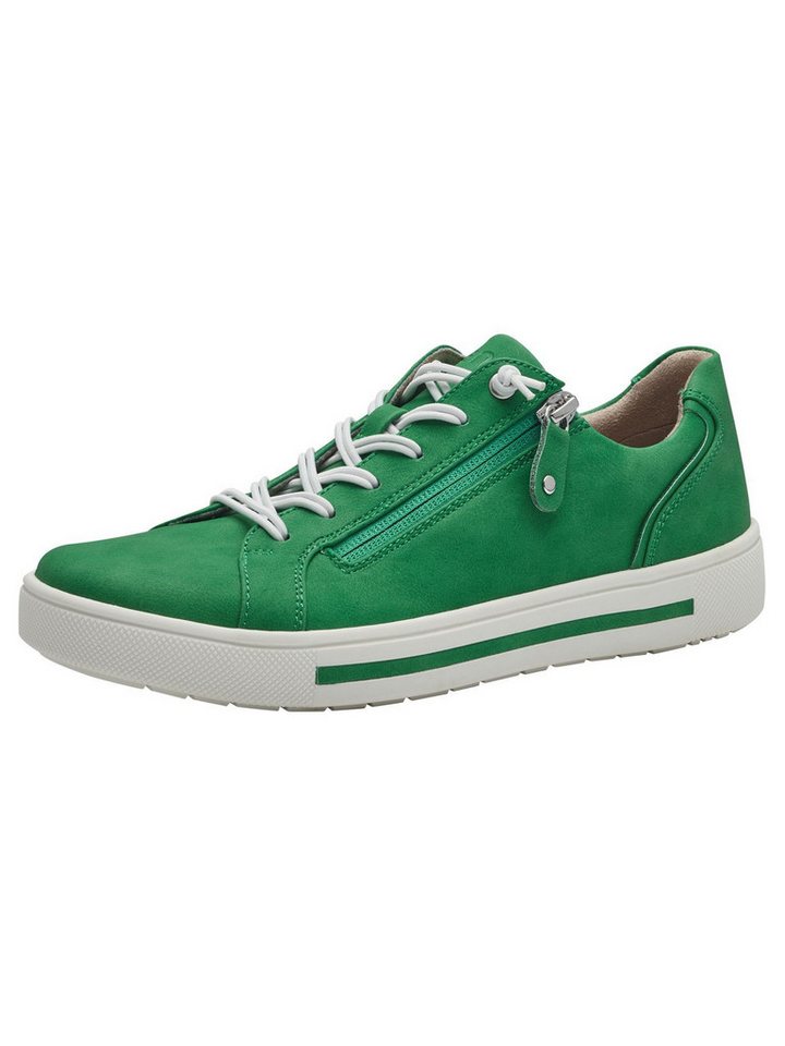 Jana Vegan, Mehrweite mit Absatz kein Absatz 8-23660-42 Sneaker Vegan (grün)