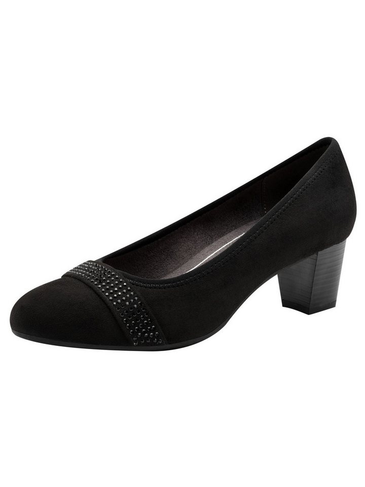 Jana Vegan, Mehrweite mit Blockabsatz Blockabsatz Pumps Vegan (schwarz)