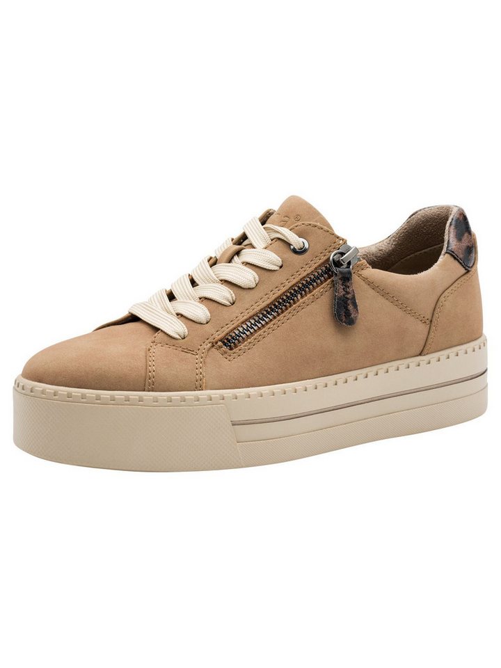 Jana Vegan, Mehrweite mit Schnürsenkel kein Absatz Sneaker Vegan (braun)