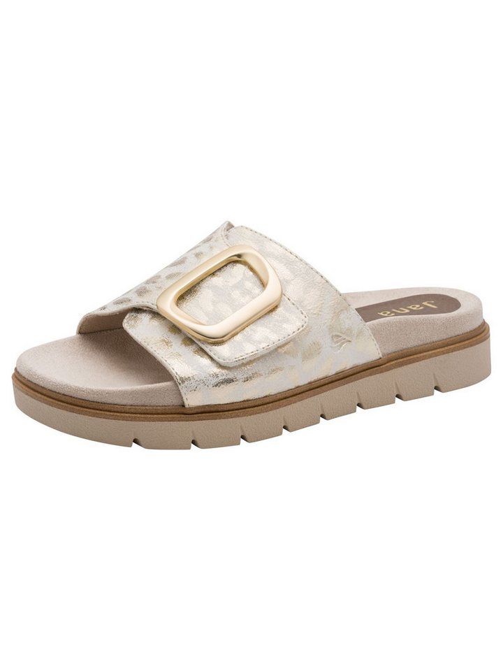 Jana Vegan Vegan kein Absatz 8-27561-46 Keilpantolette Vegan (metallic)