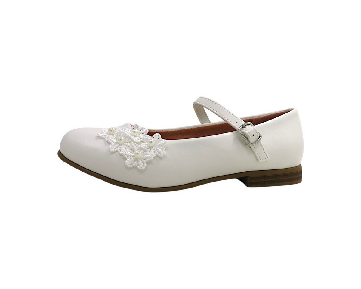 Jane Klain Ballerina Riemchenballerina (weiß)