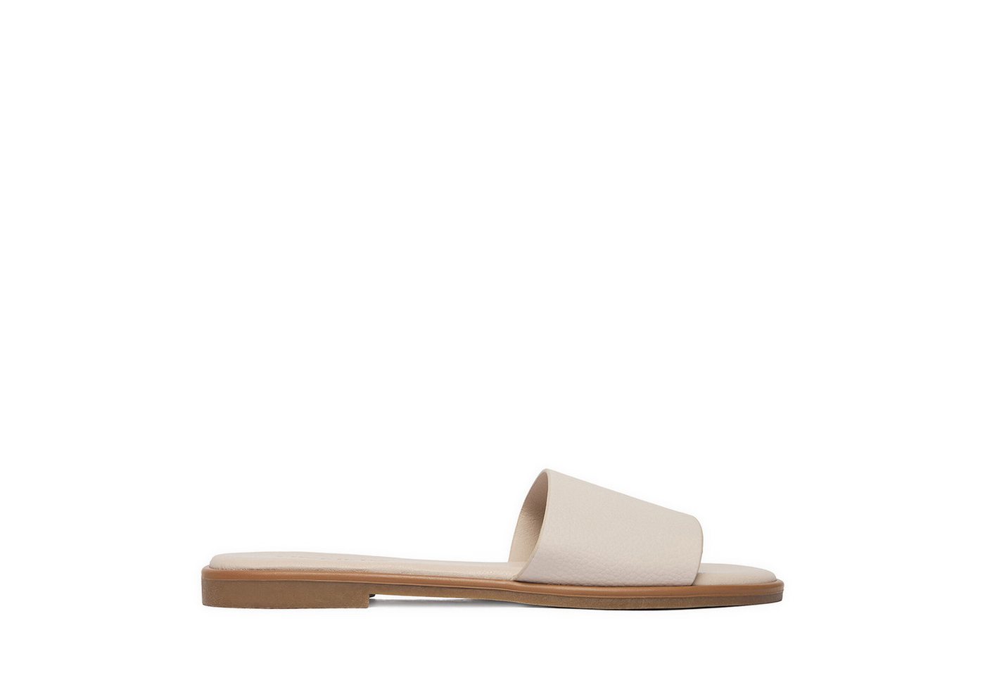 Jenny Damen-Flip-Flops, Beige Badepantolette (beige)