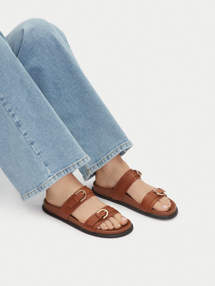 Jenny Damen-Flip-Flops Braun L09092 Badepantolette