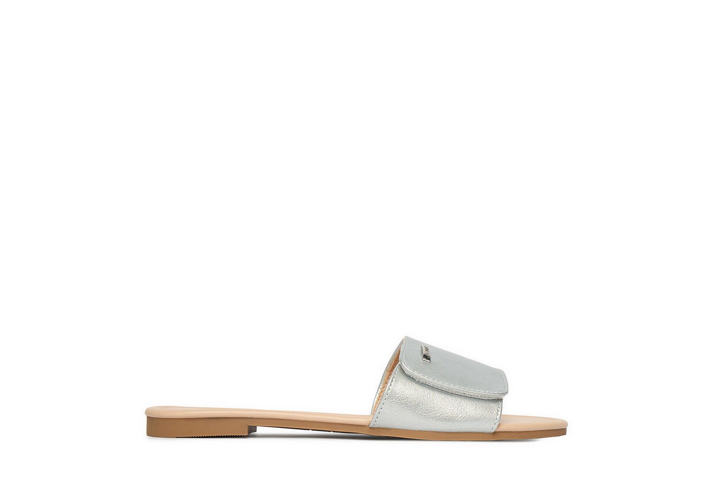 Jenny Damen-Flip-Flops in Silber Badepantolette