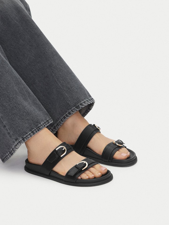 Jenny Damen-Flip-Flops Schwarz L09092 Badepantolette