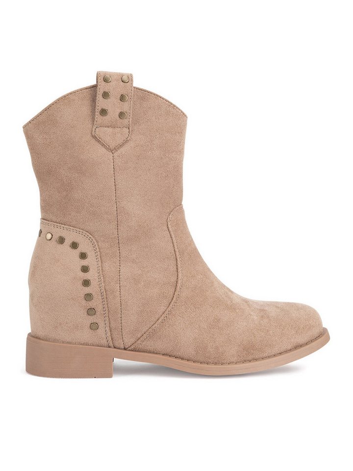 Jenny Fairy Cowboystiefel Damen WS2991-20 Beige Cowboystiefel