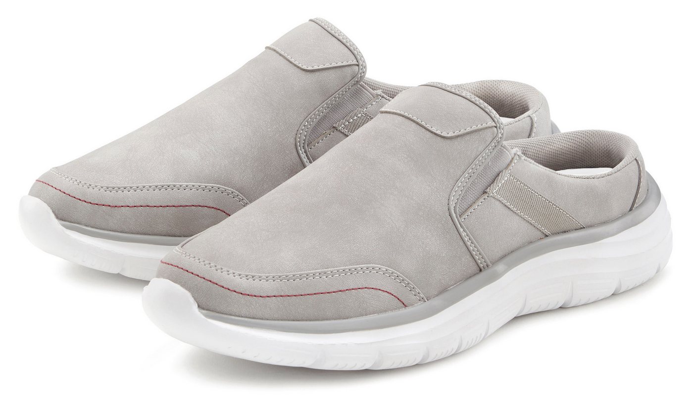 John Devin Sabot Clog, Pantolette, Schlappen Unisex VEGAN (grau)