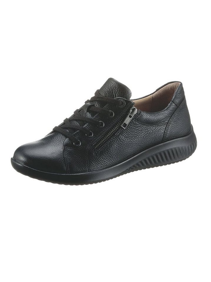Jomos Schnürschuh Sneaker Federleicht, Wechselfußbett, Flexible Laufsohle, weiche Polsterung (schwarz)