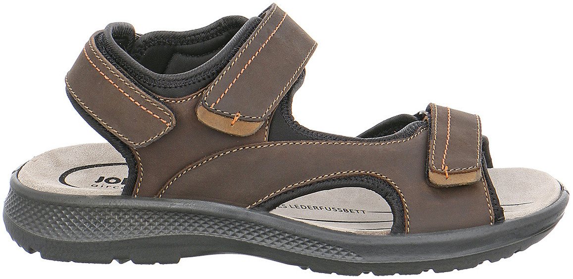 Jomos Trekkingsandale "Korsika" braun Nubukleder Klettverschluss Jagdschuh Outdoorsandale Made in Germany