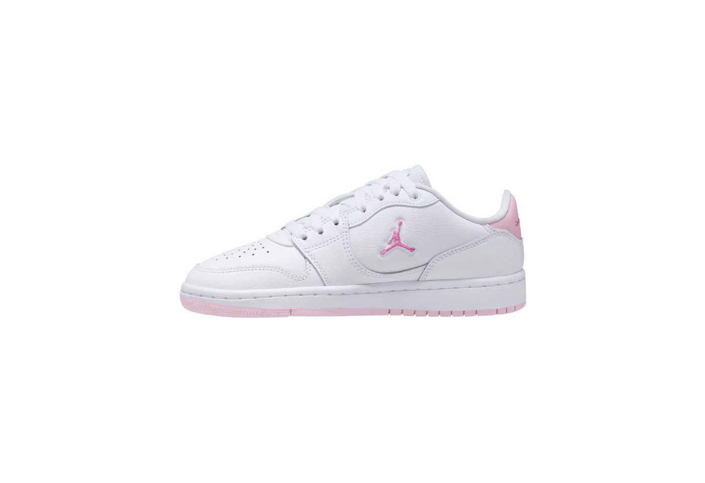 Jordan COURT CONNECT LOW (GS) Sneaker inspiriert vom Look des Air Jordan 1 (weiß/rosa)