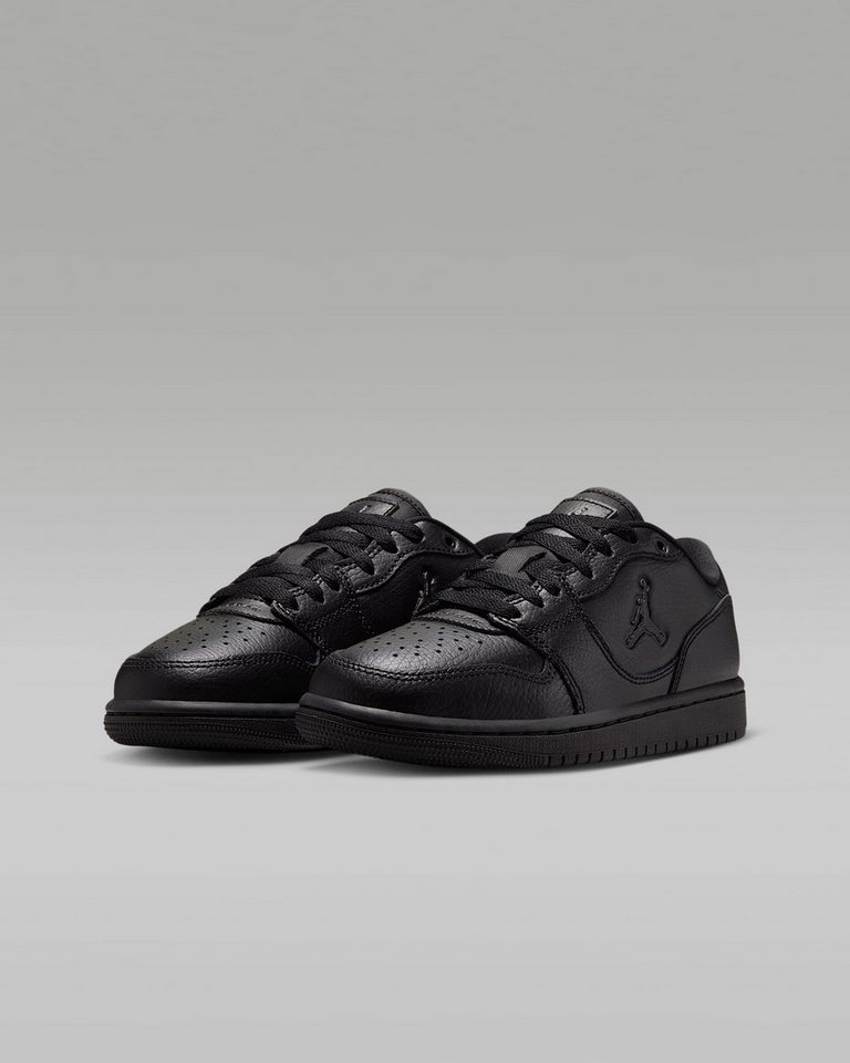 Jordan Court Connect Low Sneaker inspiriert vom Look des Air Jordan 1 (schwarz/grau)