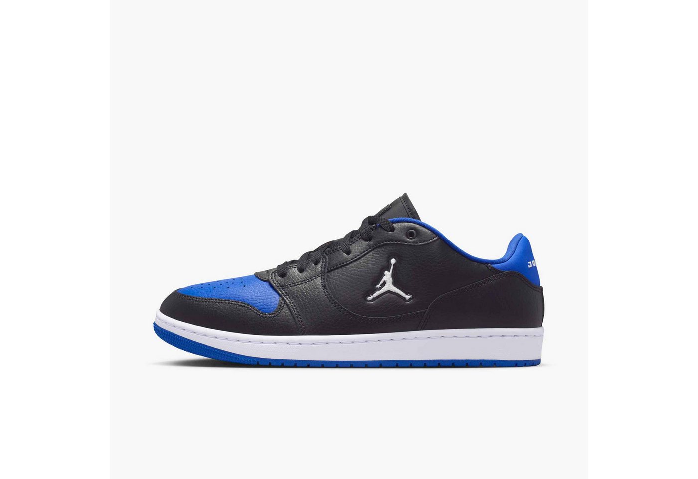 Jordan Court Connect Low Sneaker inspiriert vom Look des Air Jordan 1 (schwarz/weiß)