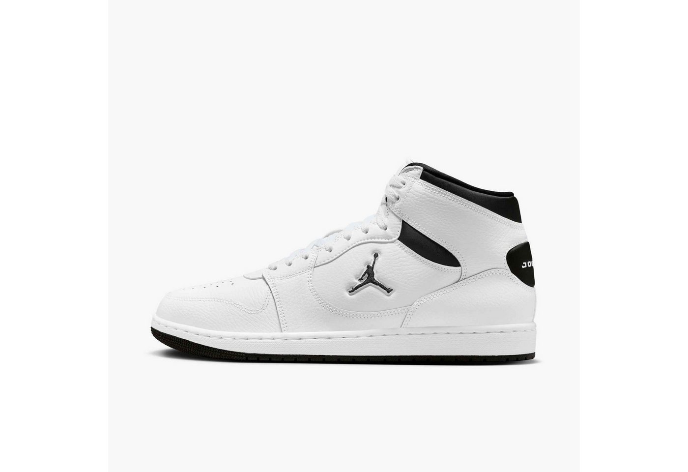 Jordan Court Connect Mid Sneaker inspiriert vom Look des Air Jordan 1 (weiß/schwarz)
