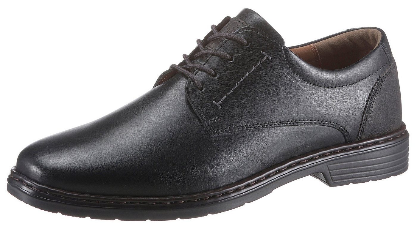 Josef Seibel Alastair Schnürschuh im leichten Used-Look, Freizeitschuh, Halbschuh, Schnürschuh (schwarz)