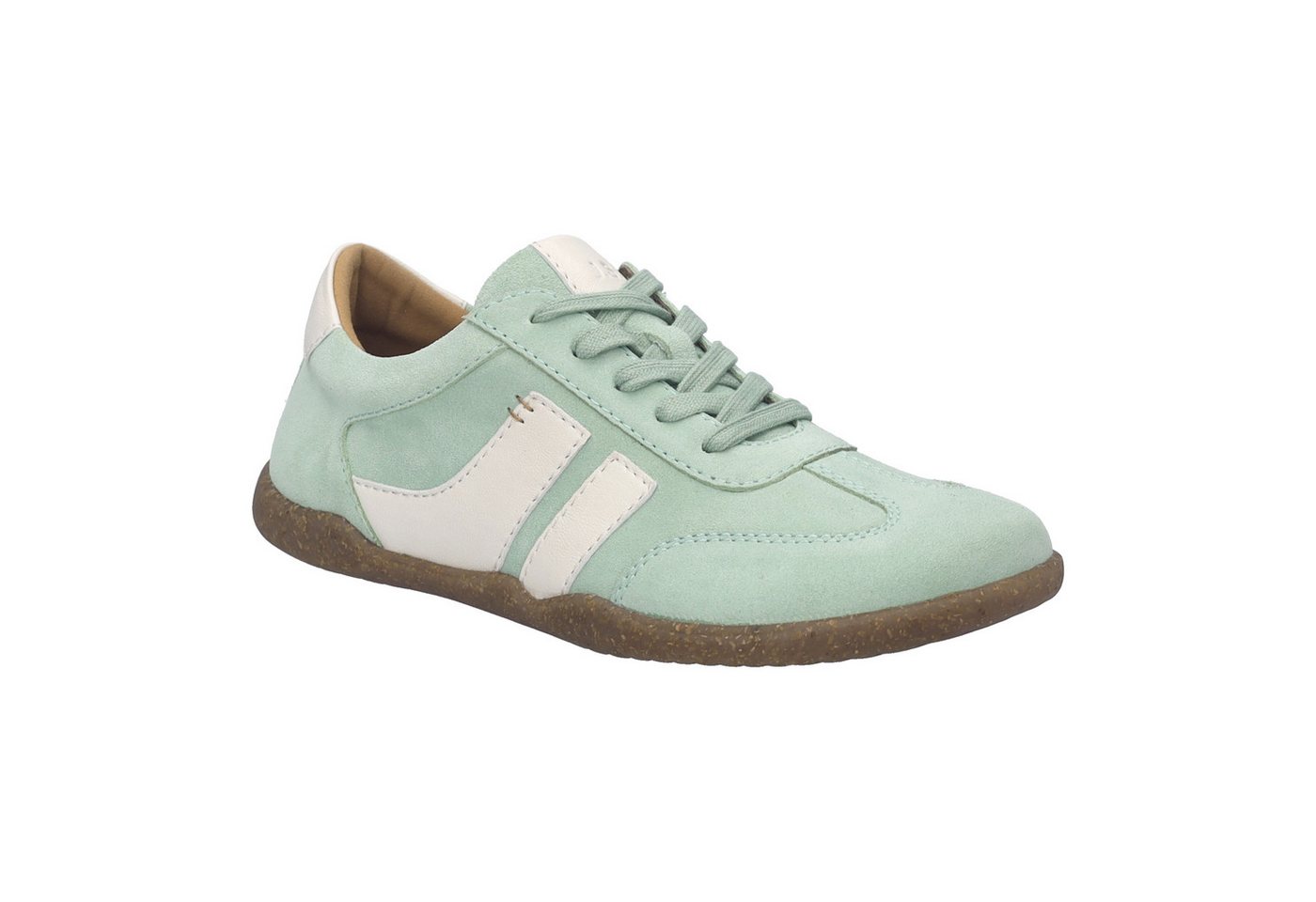 Josef Seibel Cassandra 11 Sneaker Halbschuh, Komfortschuh, Schnürschuh mit Lederinnensohle, G-Weite (grün)