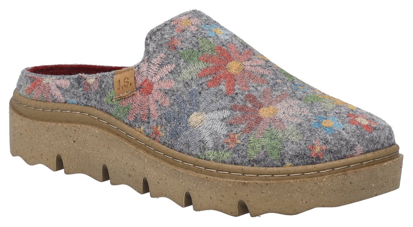 Josef Seibel Charmaux 01 Hausschuh Pantoffel, Slipper mit Plateausohle