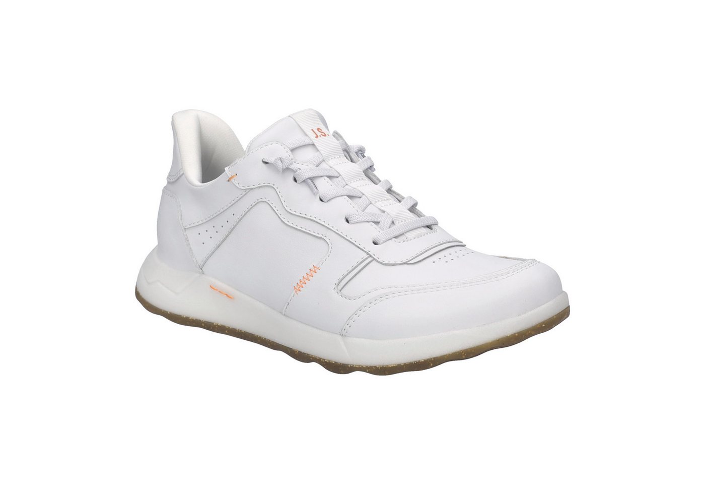 Josef Seibel Clint 03 Slip-On Sneaker Slipper, Komfortschuh mit elastischen Schnürsenkeln, G-Weite (weiß)