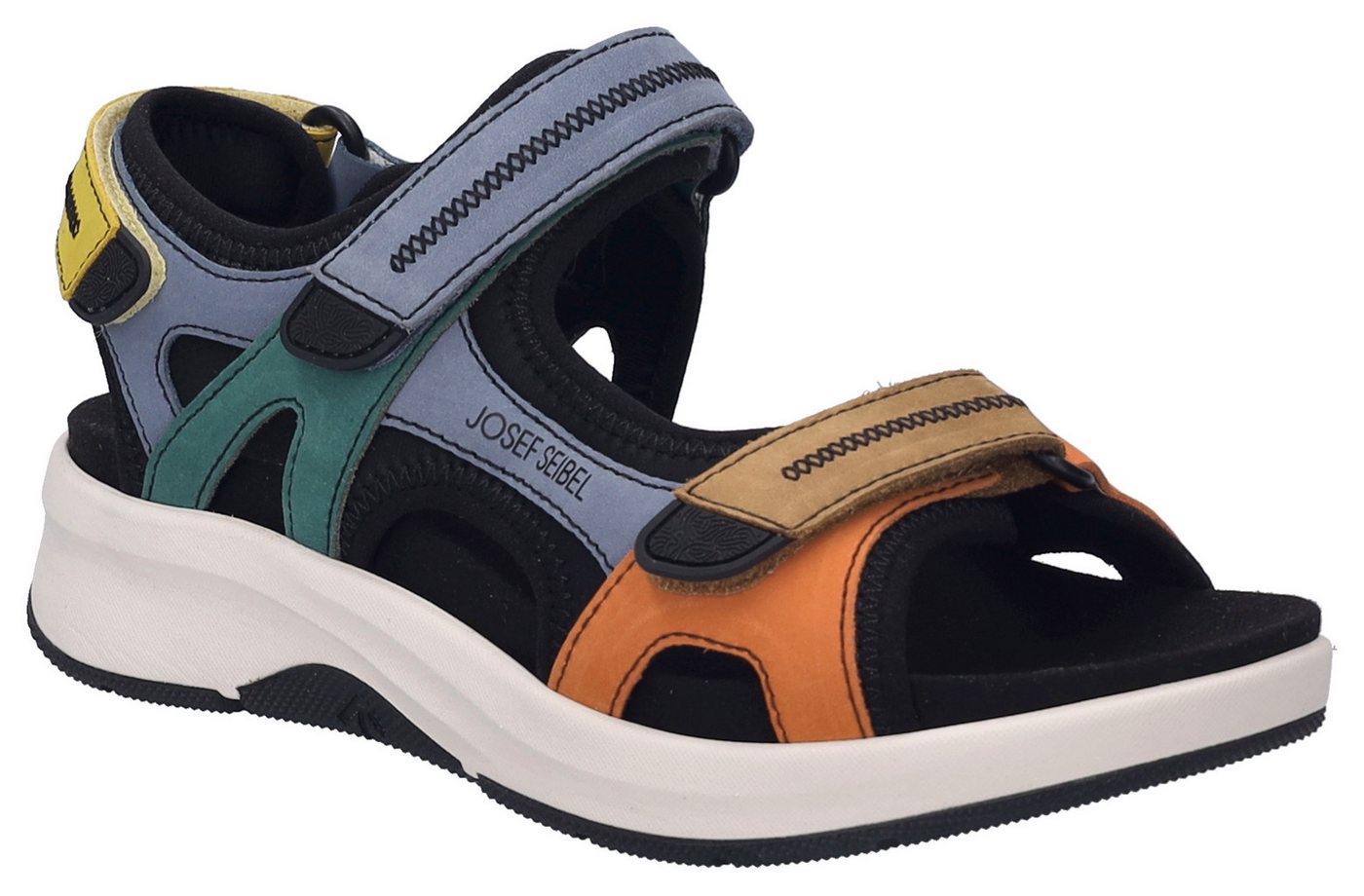 Josef Seibel Estelle 02, Trekkingsandale, Outdoorschuh mit verstellbaren Klettverschlüssen