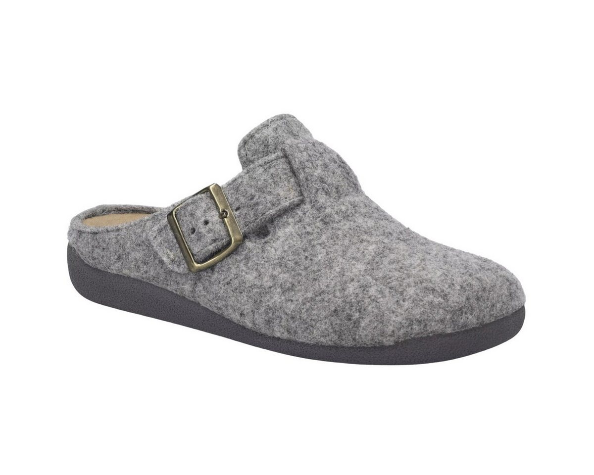Josef Seibel Filzpantoffel Cara 01 grau Damen Hausschuh