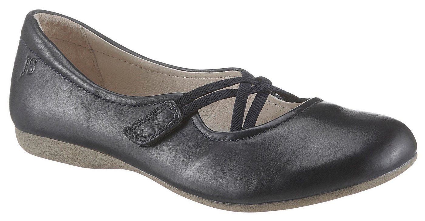 Josef Seibel Fiona 39 Riemchenballerina Festtagsschuh, Slipper, Komfortschuh mit überkreuztem Gummizug