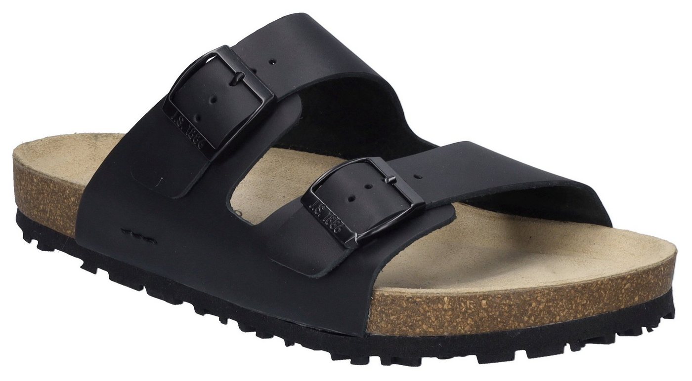 Josef Seibel Josef 01 Pantolette, Sommerschuh, Schlappen, Sandale mit softem Fußbett (schwarz)