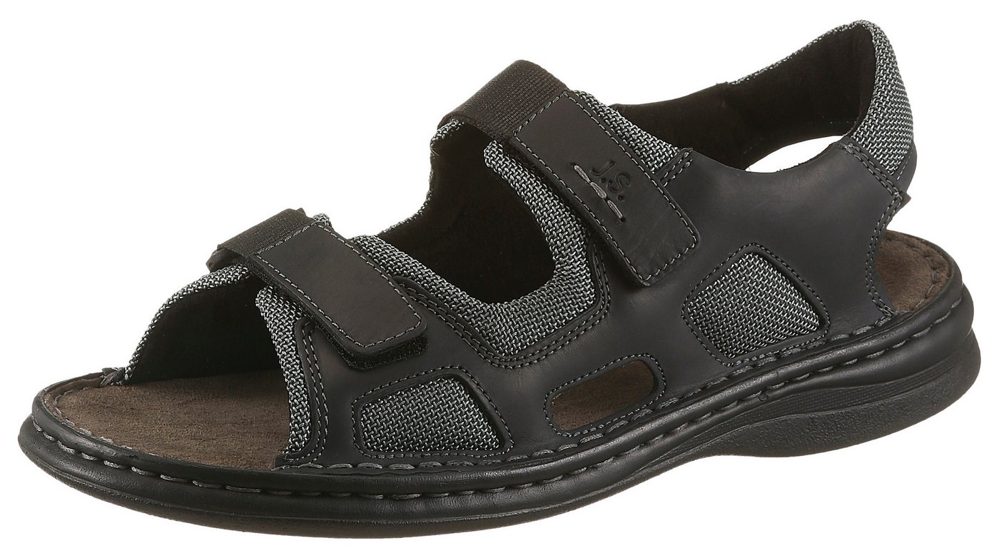 Josef Seibel Max 61 Trekkingsandale Klettsandale, Sommerschuh mit verstellbaren Klettverschlüssen, G-Weite