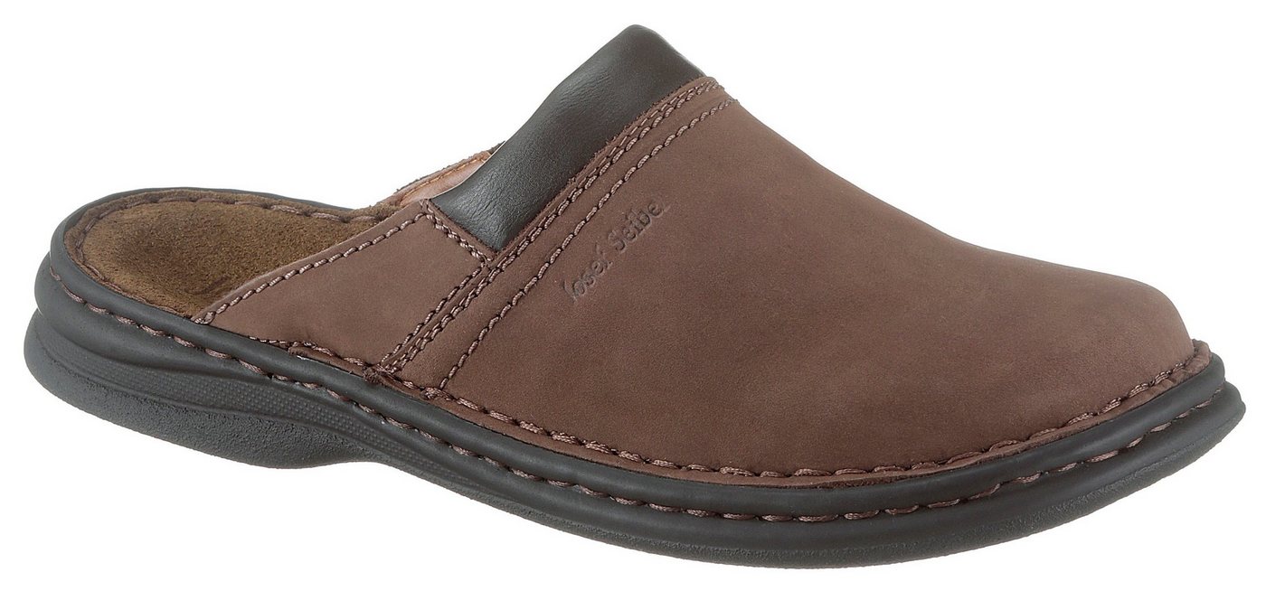 Josef Seibel Max Clog Sommerschuh, Schlappen, Urlaub, mit Konstrastnähten