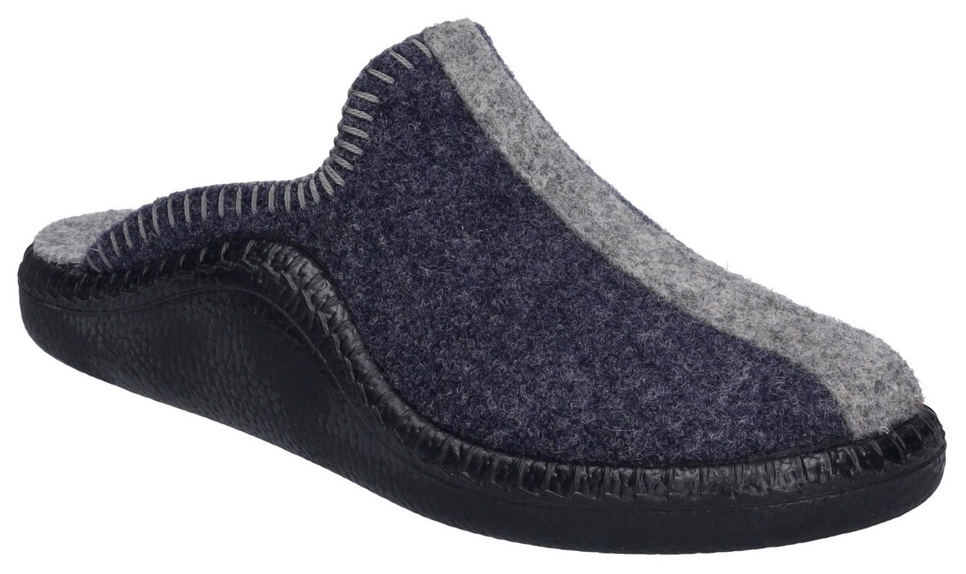 Josef Seibel Monaco 62 Pantoffel Hausschuh, Slipper mit Ziernähte