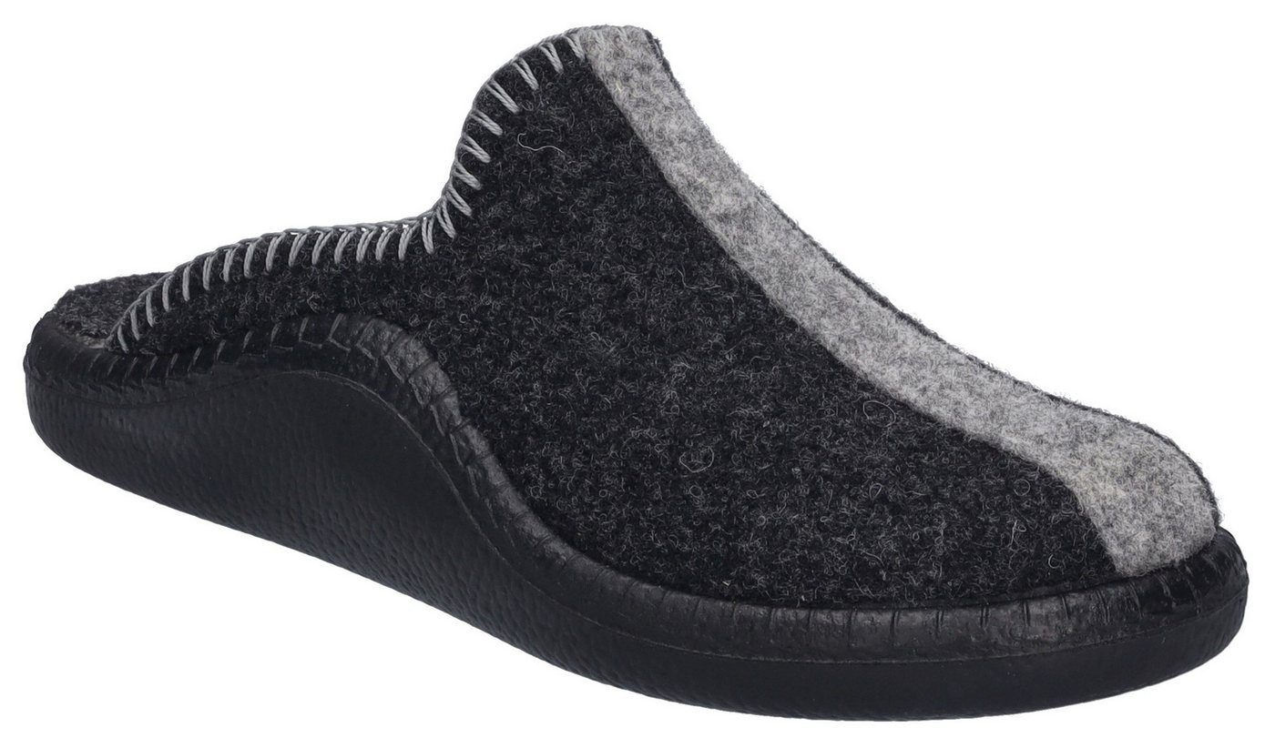 Josef Seibel Monaco 62 Pantoffel Hausschuh, Slipper mit Ziernähte